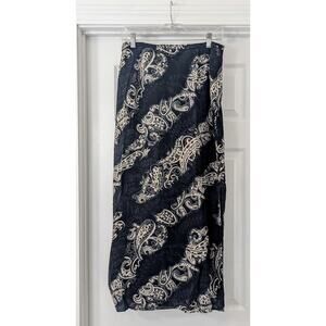 Vintage Knitting Needles Paisley Print skirt